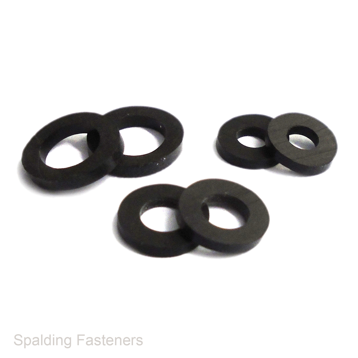 Black Flat Thick EPDM Rubber Pop Blind Rivet Washers 3.2mm 4mm 4.8mm